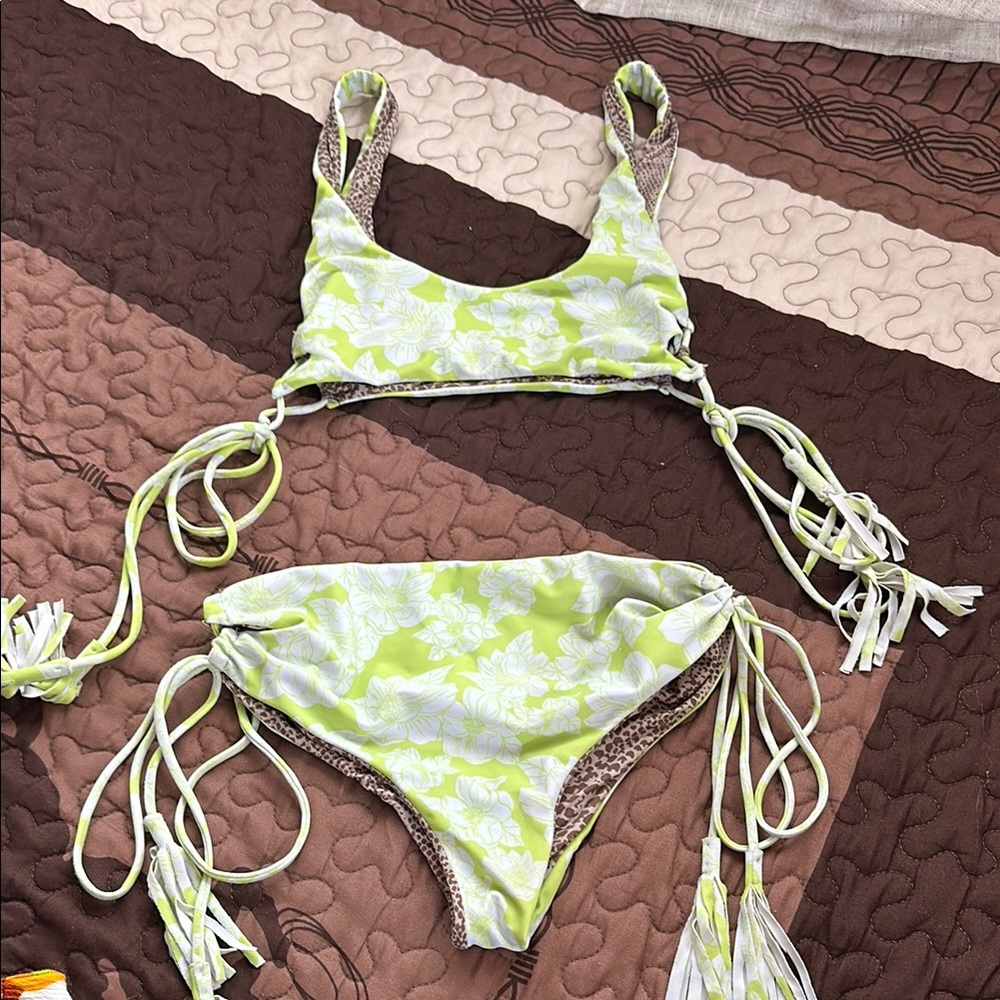 Acacia Bikini Set!! Floral Bikini Set with Tassels